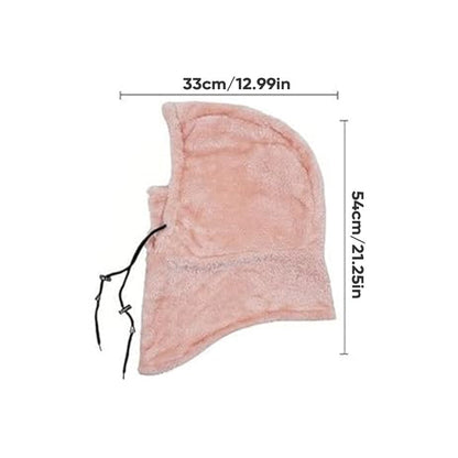 Warme, plüschige Fahrradmütze