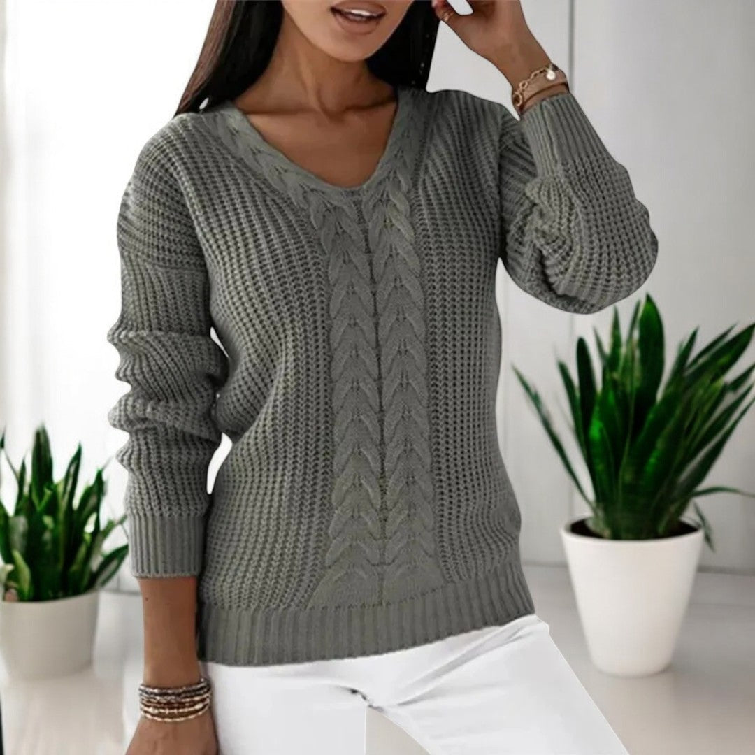 Weicher Damen Strickpullover – Kuschelig, warm & stilvoll für kalte Tage