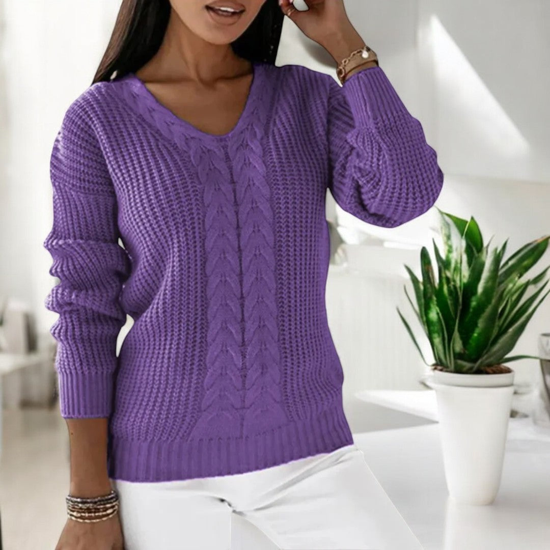 Weicher Damen Strickpullover – Kuschelig, warm & stilvoll für kalte Tage