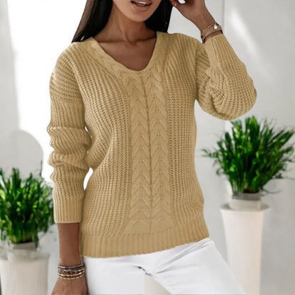 Weicher Damen Strickpullover – Kuschelig, warm & stilvoll für kalte Tage