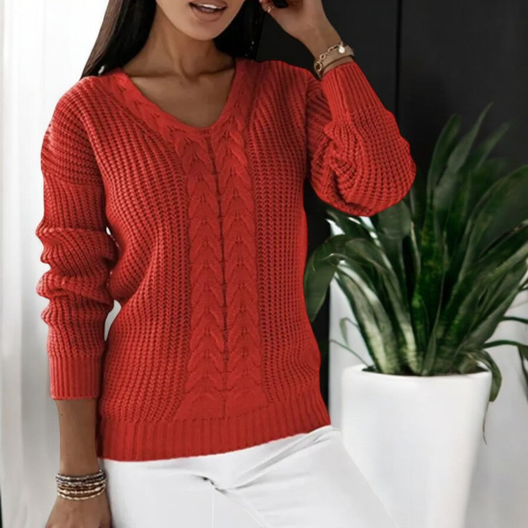 Weicher Damen Strickpullover – Kuschelig, warm & stilvoll für kalte Tage