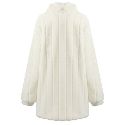 Weißer Winterjacke mit floralen Motiven für Frauen – Sportlicher Frühlingsstil