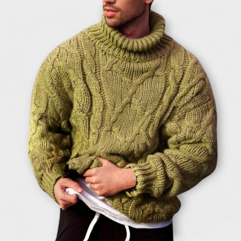 Winterlicher Rollkragenpullover für Herren - Bequem, Stilvoll und Nachhaltig
